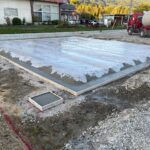 三重県伊賀市にある新築工事の現場で基礎工事のお仕事です